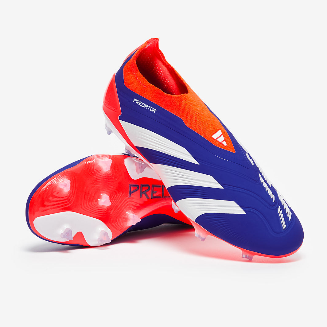 Adidas Predator Elite Laceless FG Football Boots Lucid Blue/Ftwr White/Solar Red