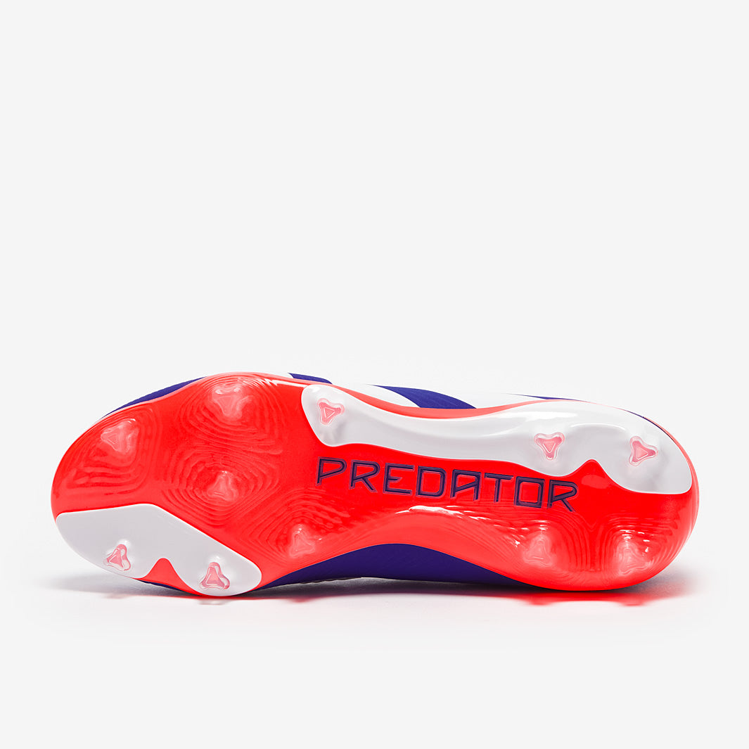 Adidas Kids Predator Elite FG Football Boots Lucid Blue/Ftwr White/Solar Red