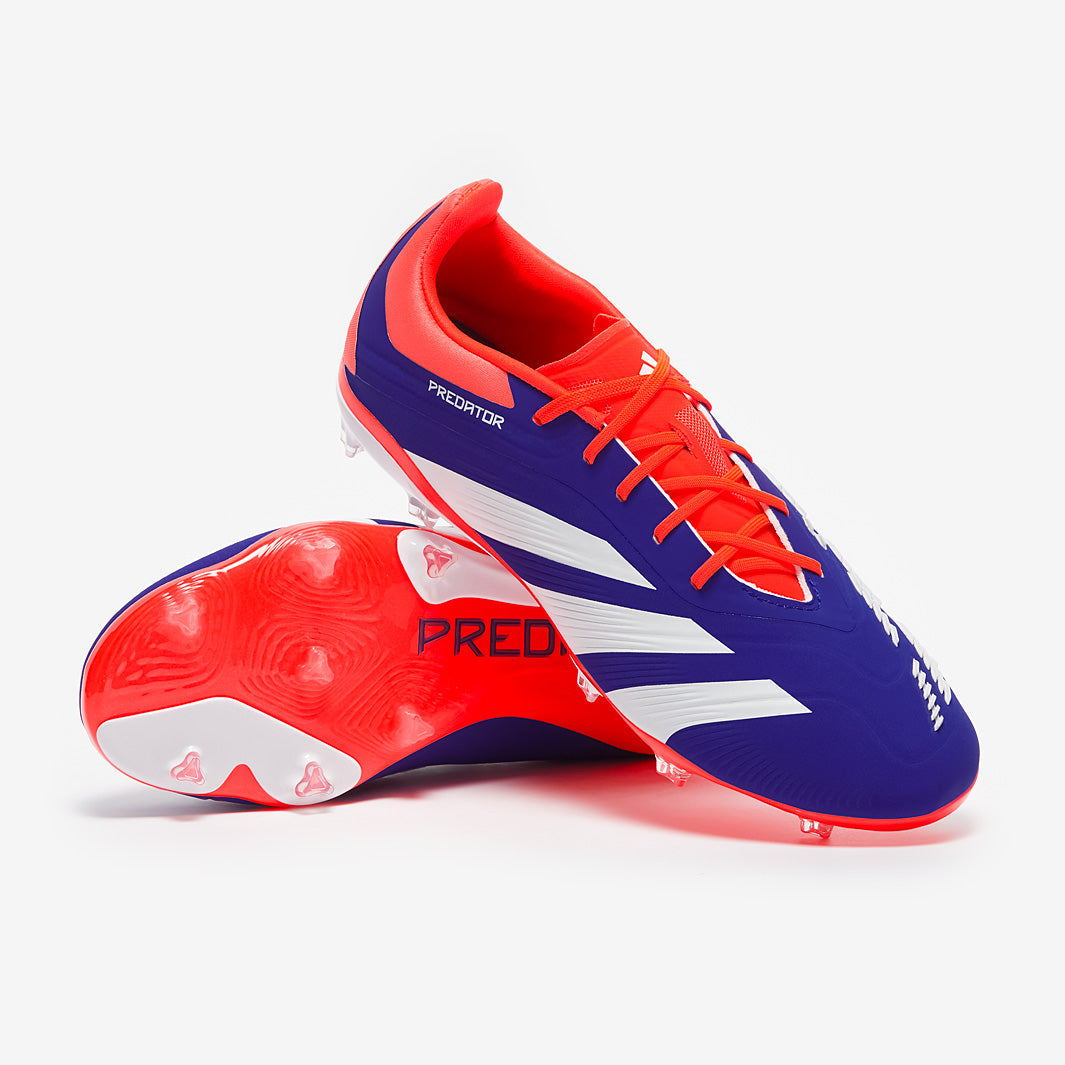 Adidas Kids Predator Elite FG Football Boots Lucid Blue/Ftwr White/Solar Red