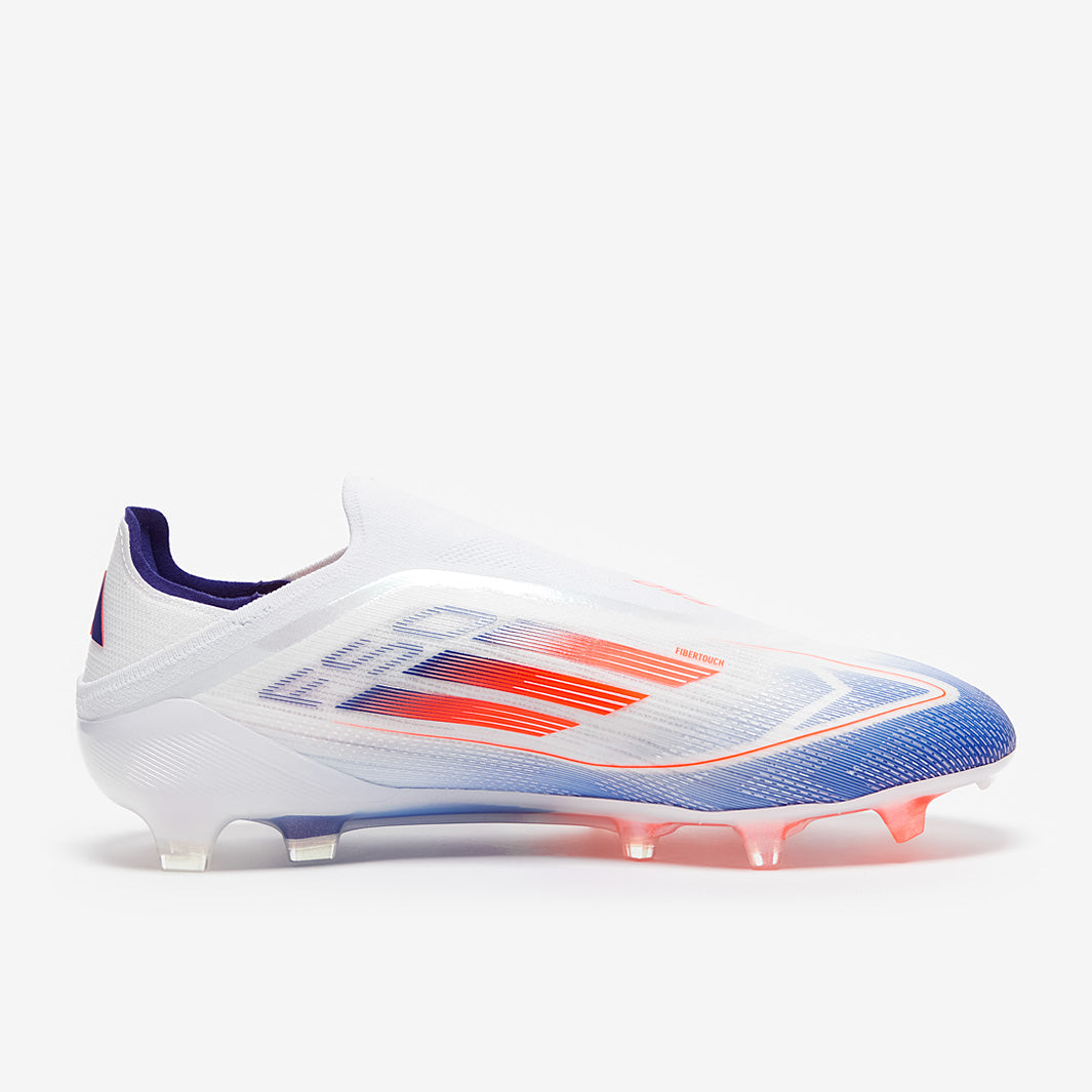 Adidas F50 Elite Laceless FG Football Boots Ftwr White/Solar Red/Lucid Blue