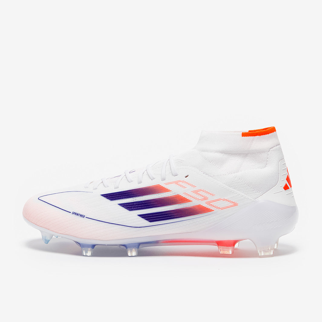 Adidas Women's F50 Elite Mid FG Football Boots Ftwr White/Lucid Blue/Solar Red