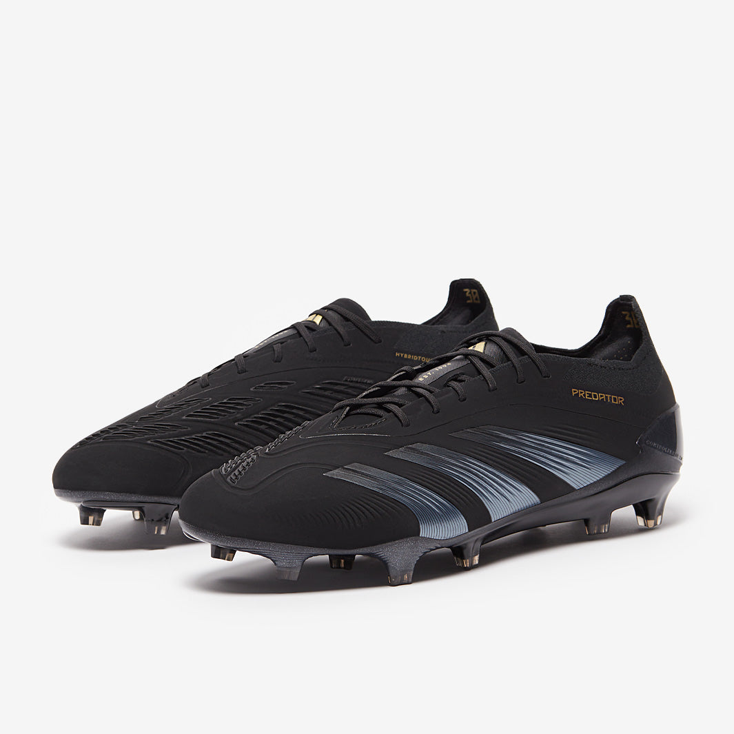 Adidas Predator Elite FG Football Boots Core Black/Carbon/Gold Met