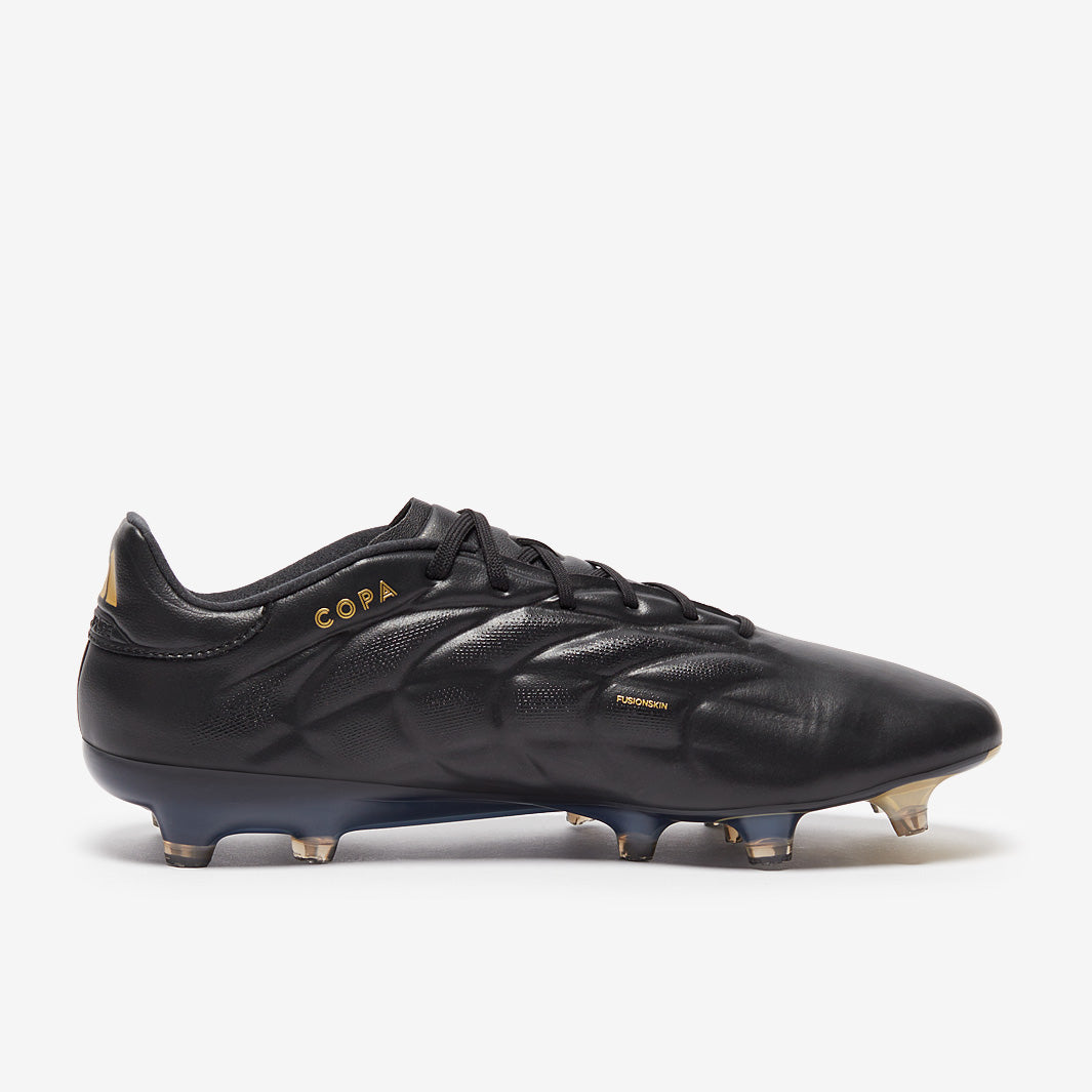 Adidas Copa Pure 2 Elite Leather FG Football Boots Core Black/Carbon/Gold Met