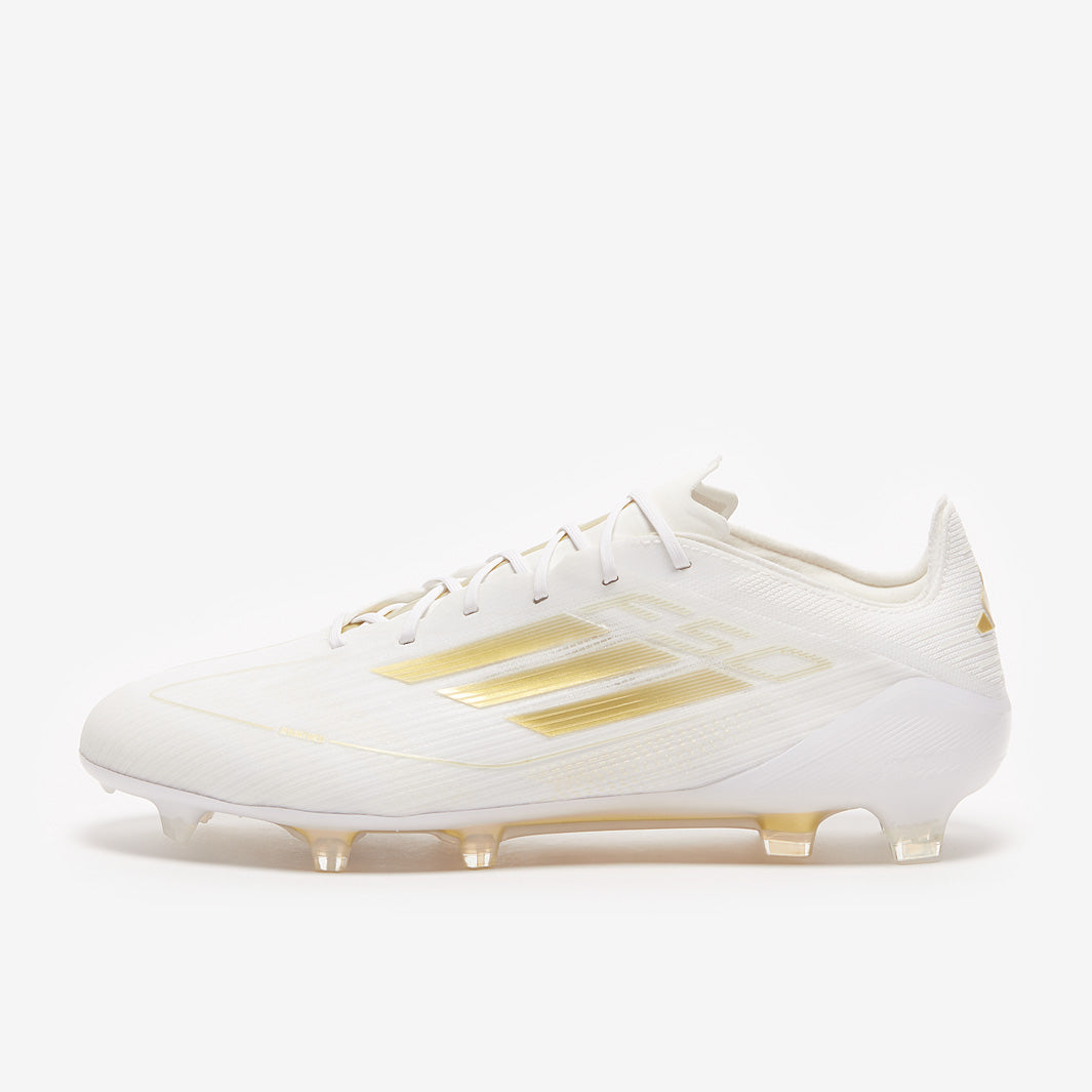 Adidas F50 Elite FG Football Boots Ftwr White/Gold Met/Ftwr White