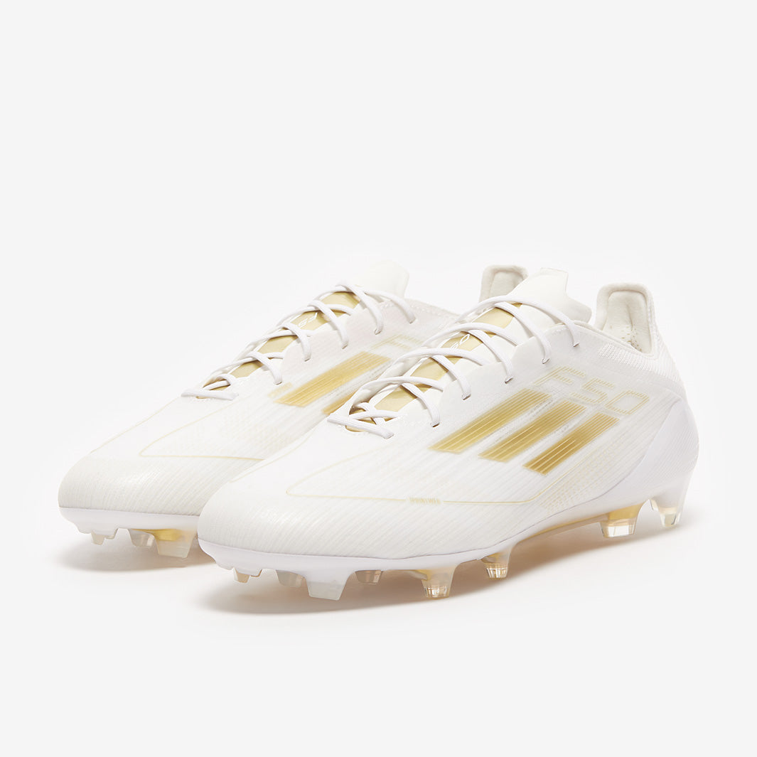 Adidas F50 Elite FG Football Boots Ftwr White/Gold Met/Ftwr White
