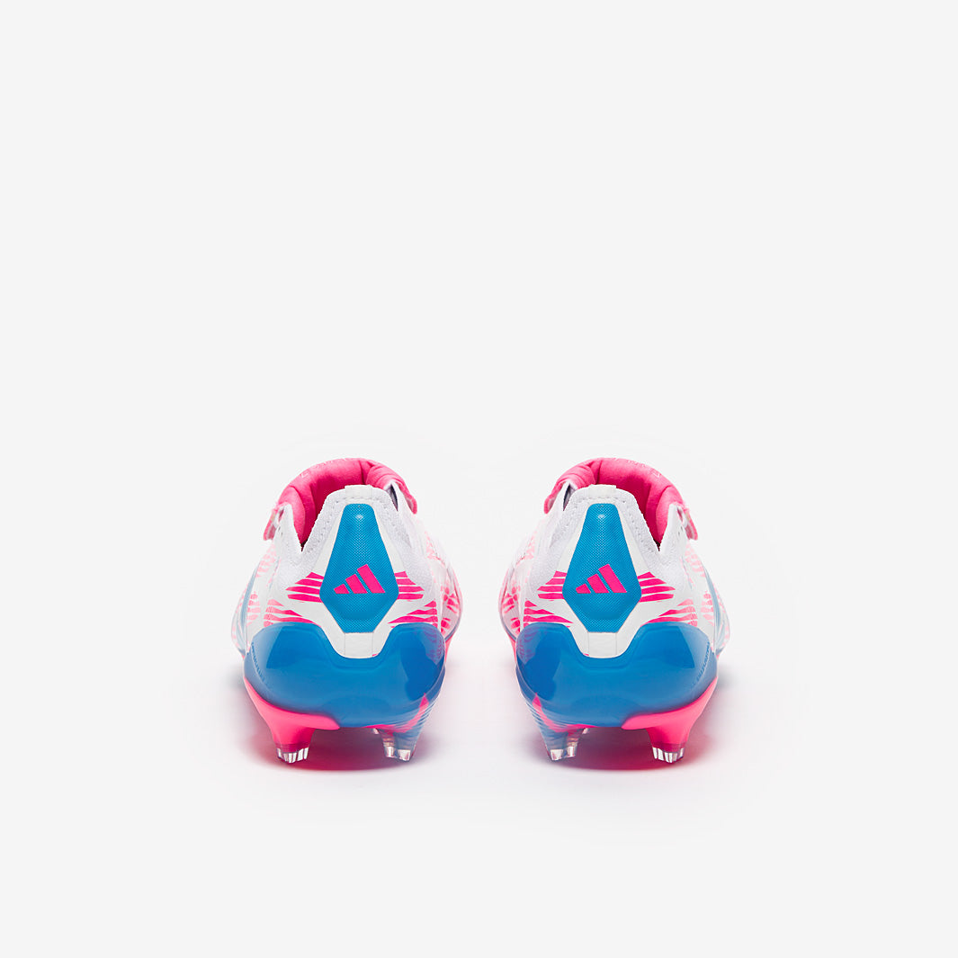 Adidas Predator Elite Tongue FG Football Boots Ftwr White/Solar Blue/Solar Pink
