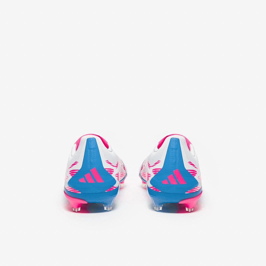 Adidas Kids Predator Elite Tongue FG Football Boots Ftwr White/Solar Blue/Solar Pink