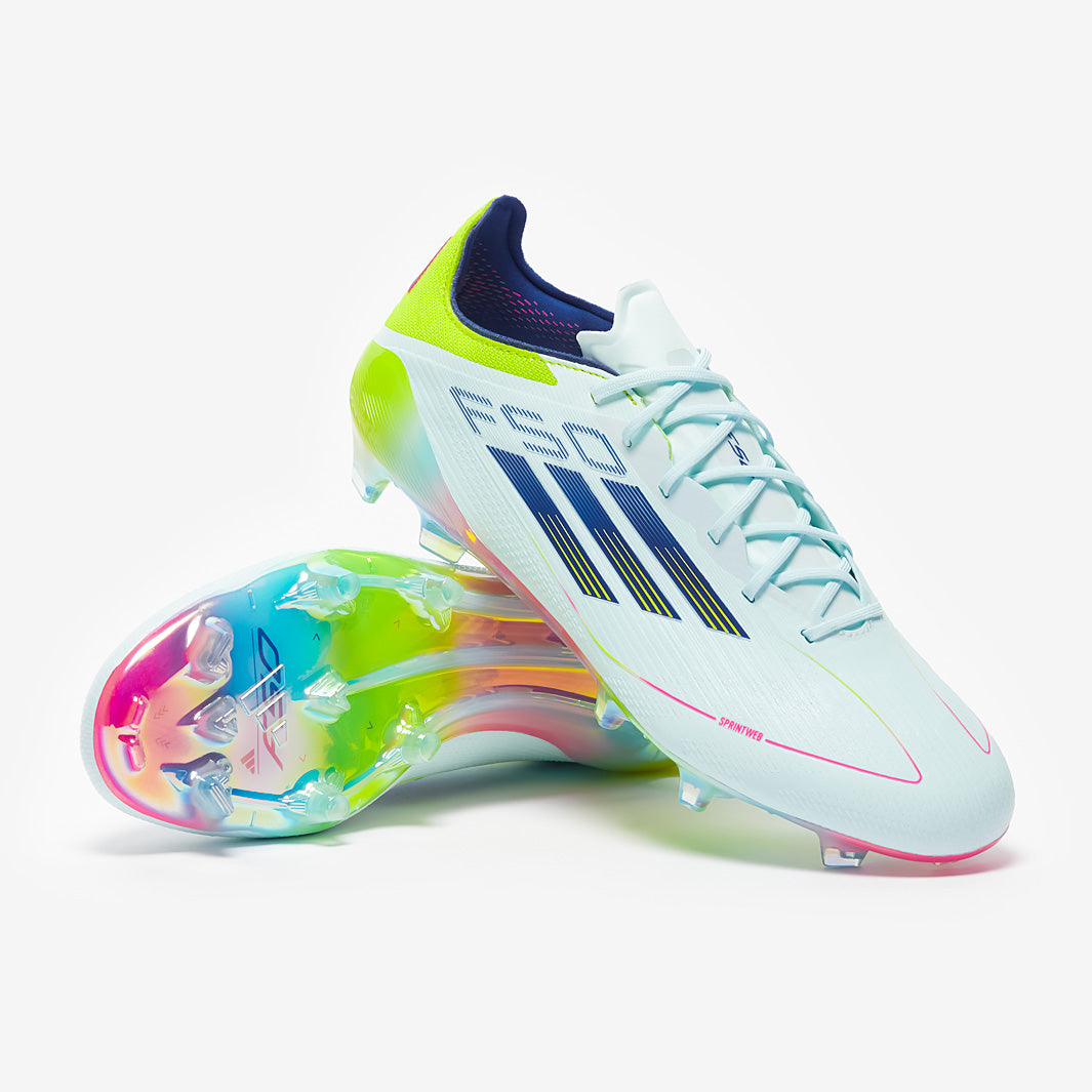 Adidas F50 Elite FG Football Boots Almost Blue/Semi Lucid Blue/Semi Solar Yellow