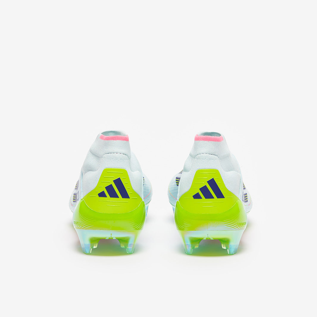 Adidas Women's F50 Elite Mid FG Football Boots Almost Blue/Semi Lucid Blue/Semi Solar Yellow