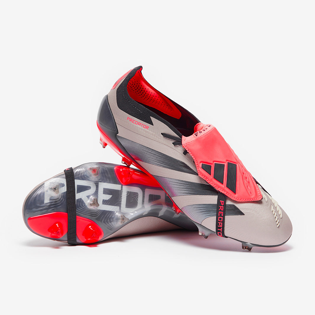 Adidas Predator Elite Tongue FG Football Boots Platin Met/Aurora Black/Carbon