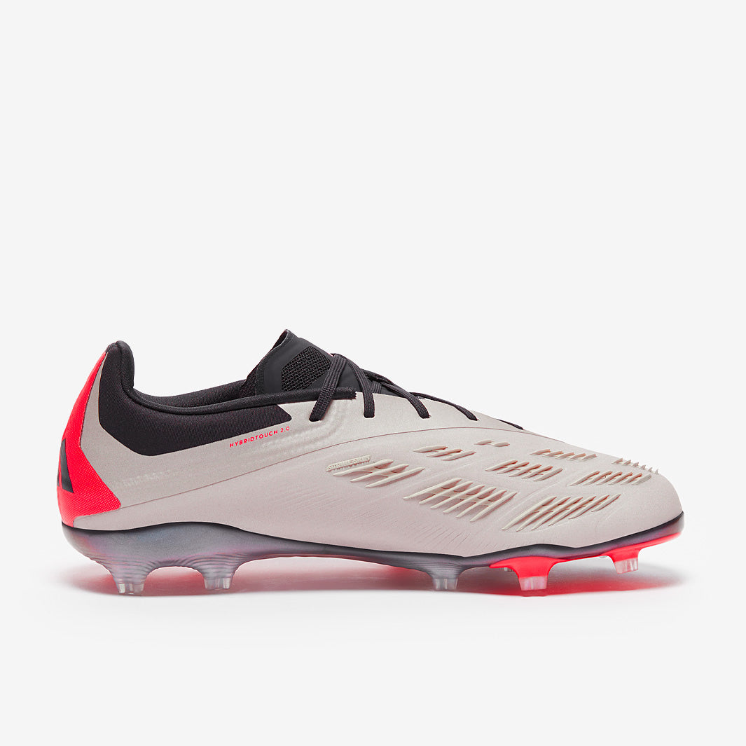 Adidas Kids Predator Elite FG Football Boots Platin Met/Aurora Black/Carbon