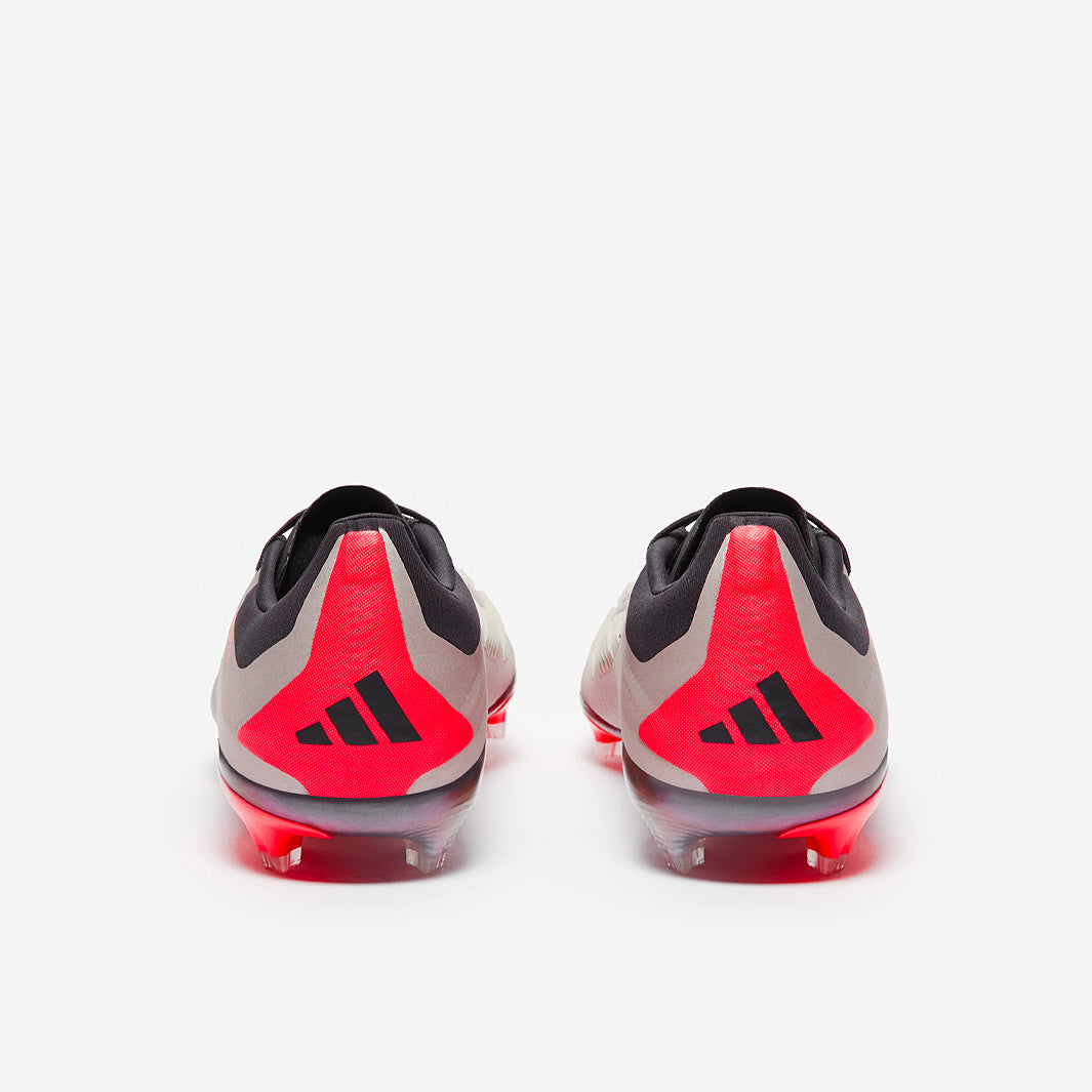 Adidas Kids Predator Elite FG Football Boots Platin Met/Aurora Black/Carbon