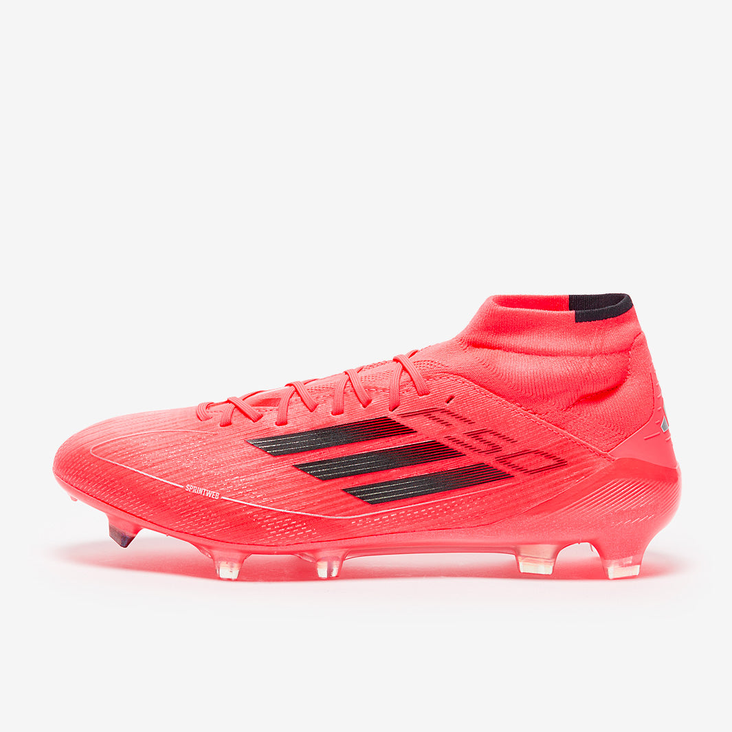 Adidas Women's F50 Elite Mid FG Football Boots Turbo/Aurora Black/Platin Met