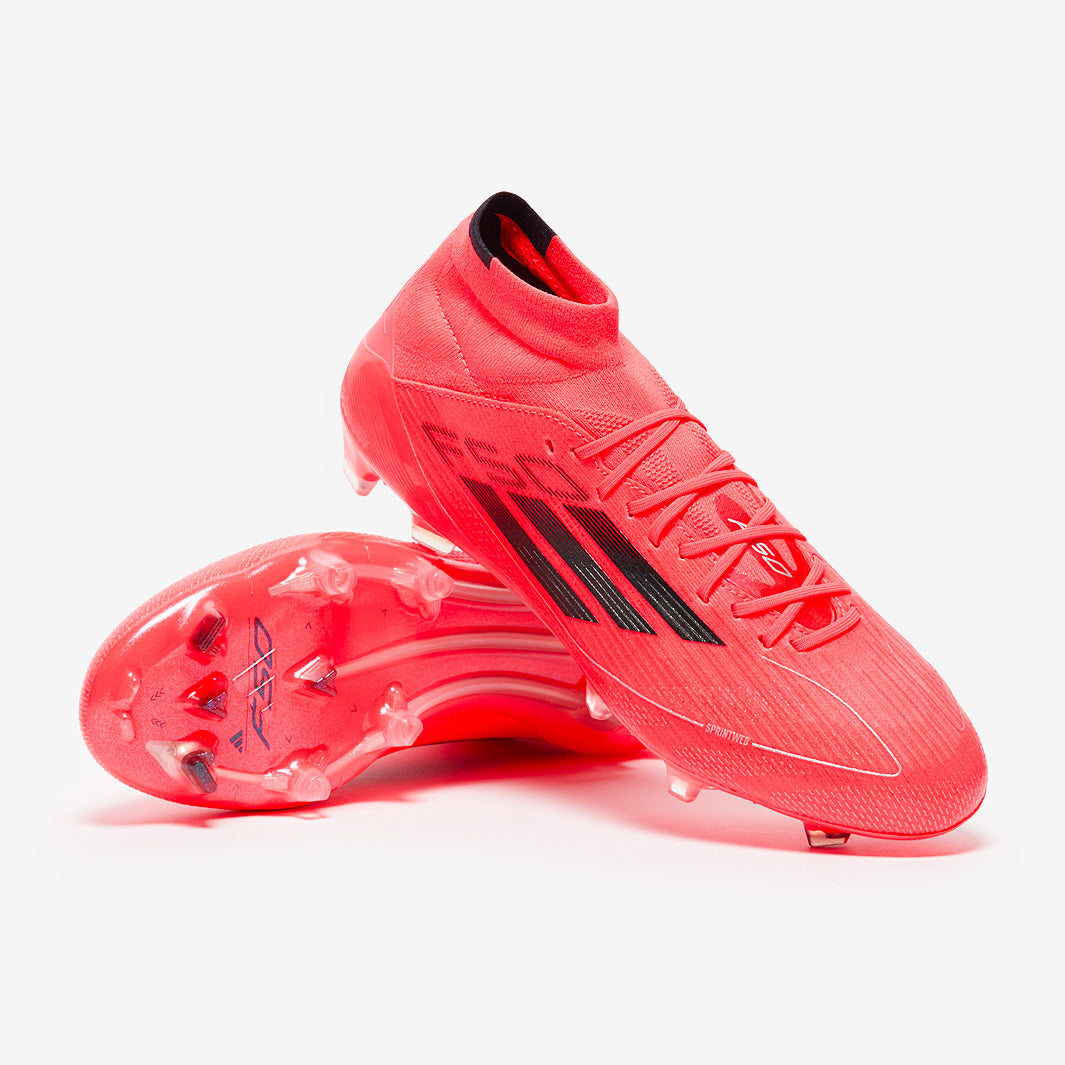 Adidas Women's F50 Elite Mid FG Football Boots Turbo/Aurora Black/Platin Met