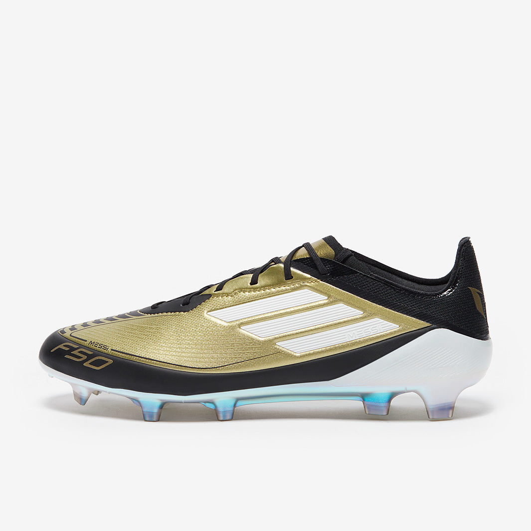 Adidas F50 X Messi Elite FG Football Boots Gold Met/Ftwr White/Core Black