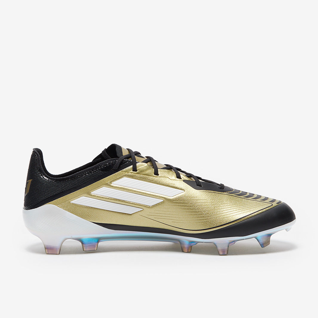 Adidas F50 X Messi Elite FG Football Boots Gold Met/Ftwr White/Core Black