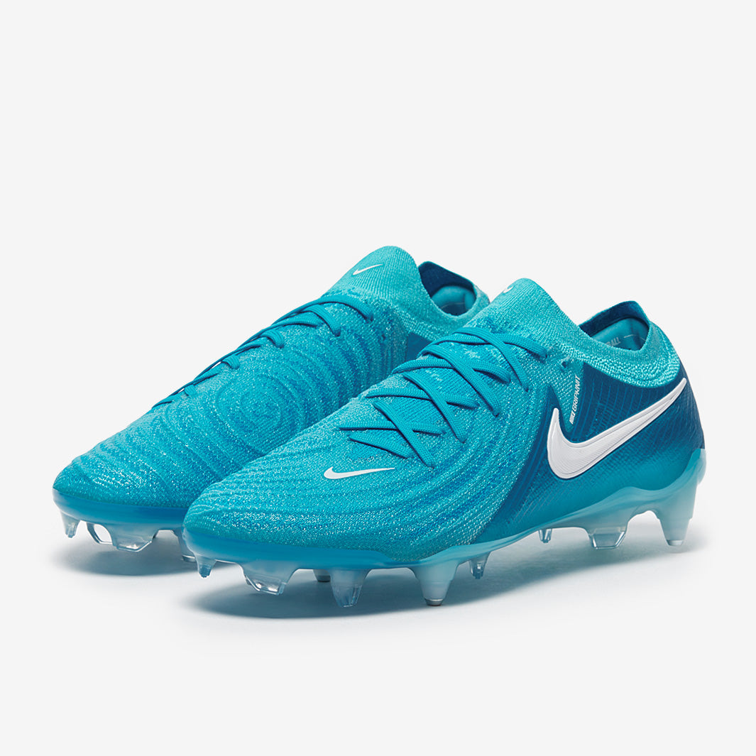 Nike Phantom GX II Elite SG-Pro Anti-Clog Football Boots Blue Fury/White