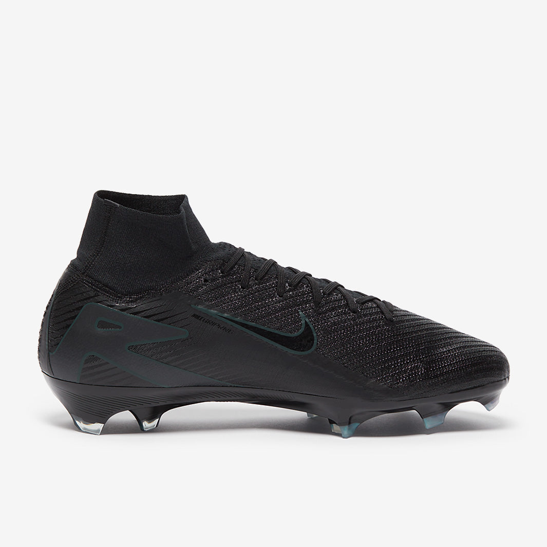 Nike Air Zoom Mercurial Superfly 10 Elite FG Football Boots Black/Black/Deep Jungle
