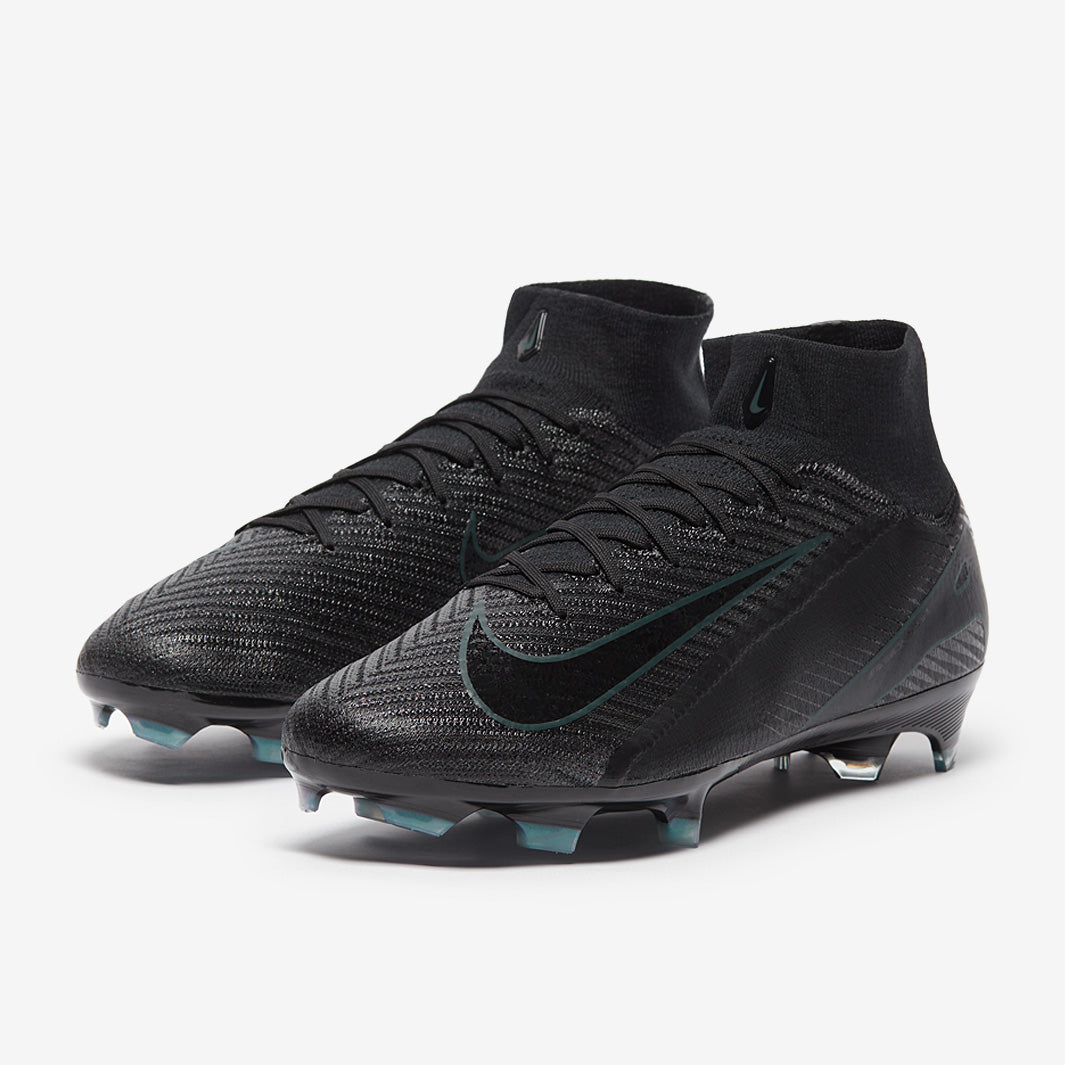 Nike Air Zoom Mercurial Superfly 10 Elite FG Football Boots Black/Black/Deep Jungle