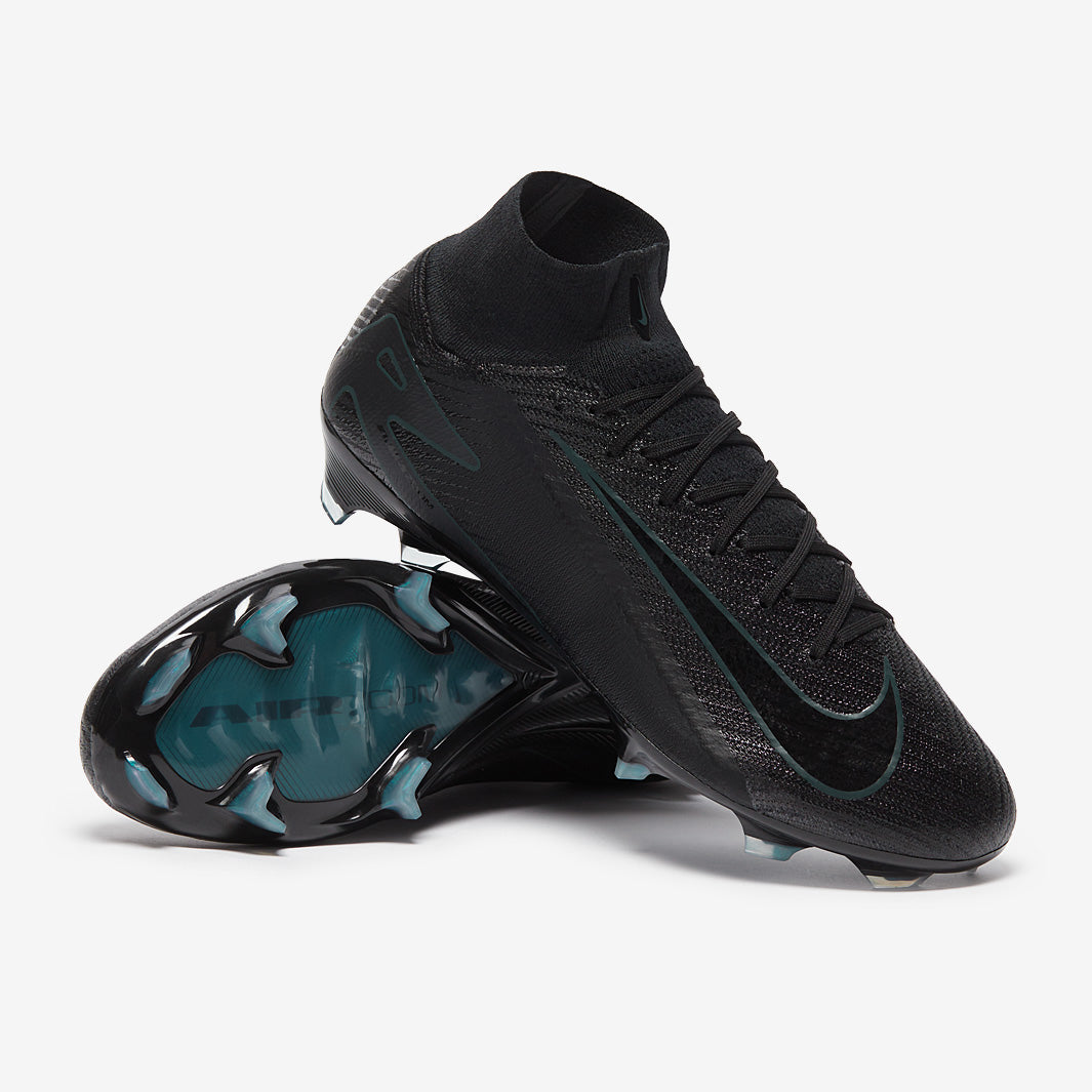 Nike Air Zoom Mercurial Superfly 10 Elite FG Football Boots Black/Black/Deep Jungle