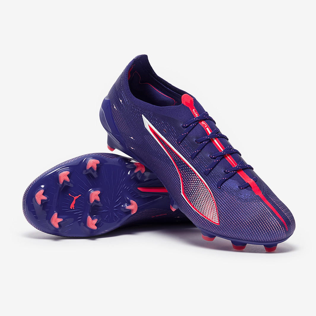 Puma Women's Ultra 5 Ultimate FG Football Boots Lapis Lazuli/Puma White/Sunset Glow