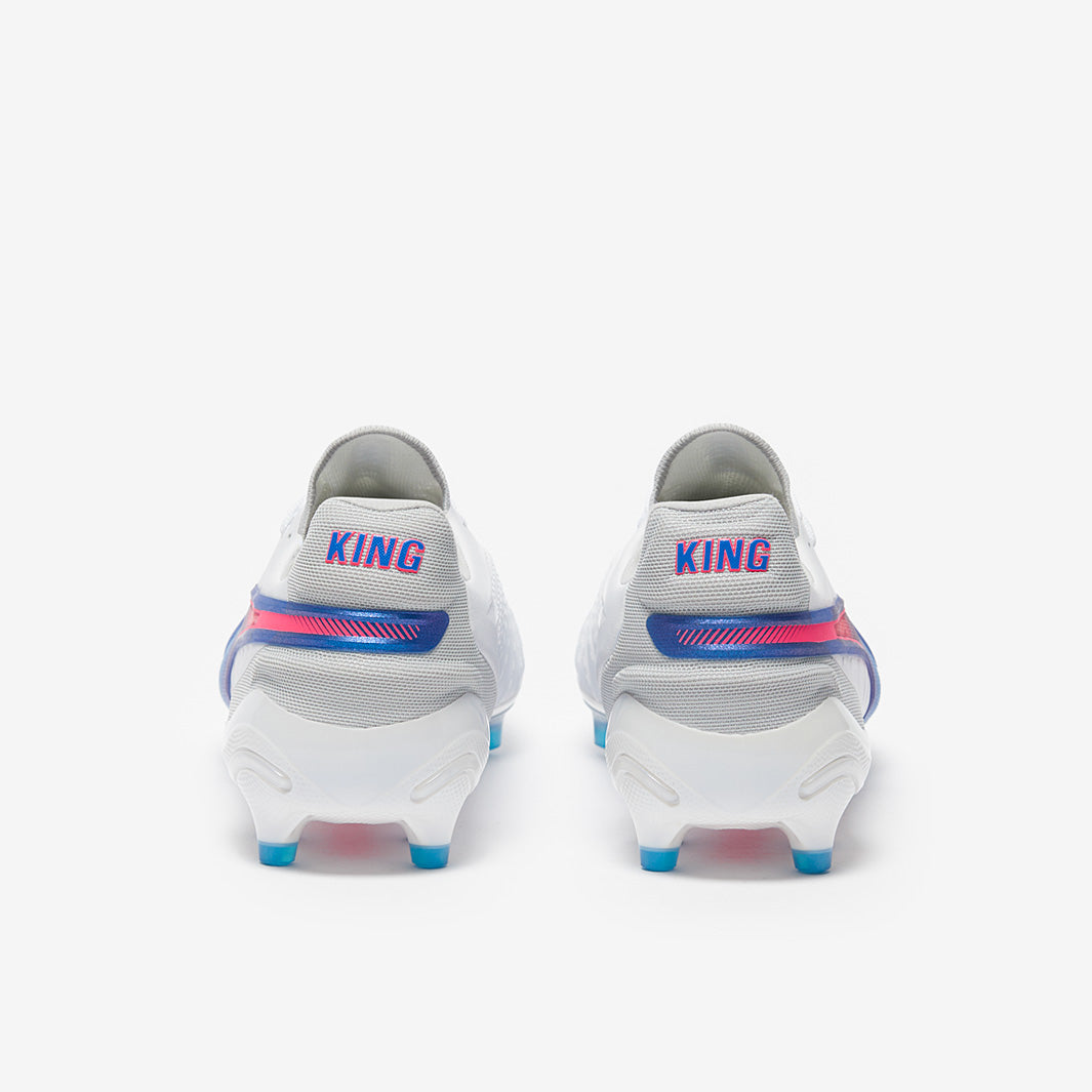 Puma Women's King Ultimate FG/AG Football Boots Puma White/Bluemazing/Flat Light Grey/Sunset Glow