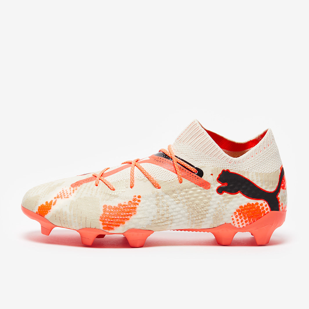 Puma Future 7 Ultimate FG/AG Football Boots Alpine Snow/Puma Black/Toasted Almond/Neon Sun
