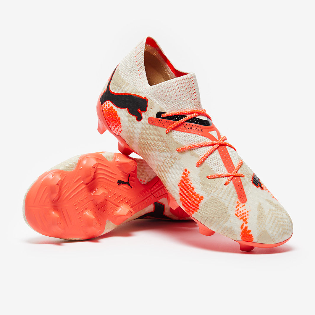 Puma Future 7 Ultimate FG/AG Football Boots Alpine Snow/Puma Black/Toasted Almond/Neon Sun
