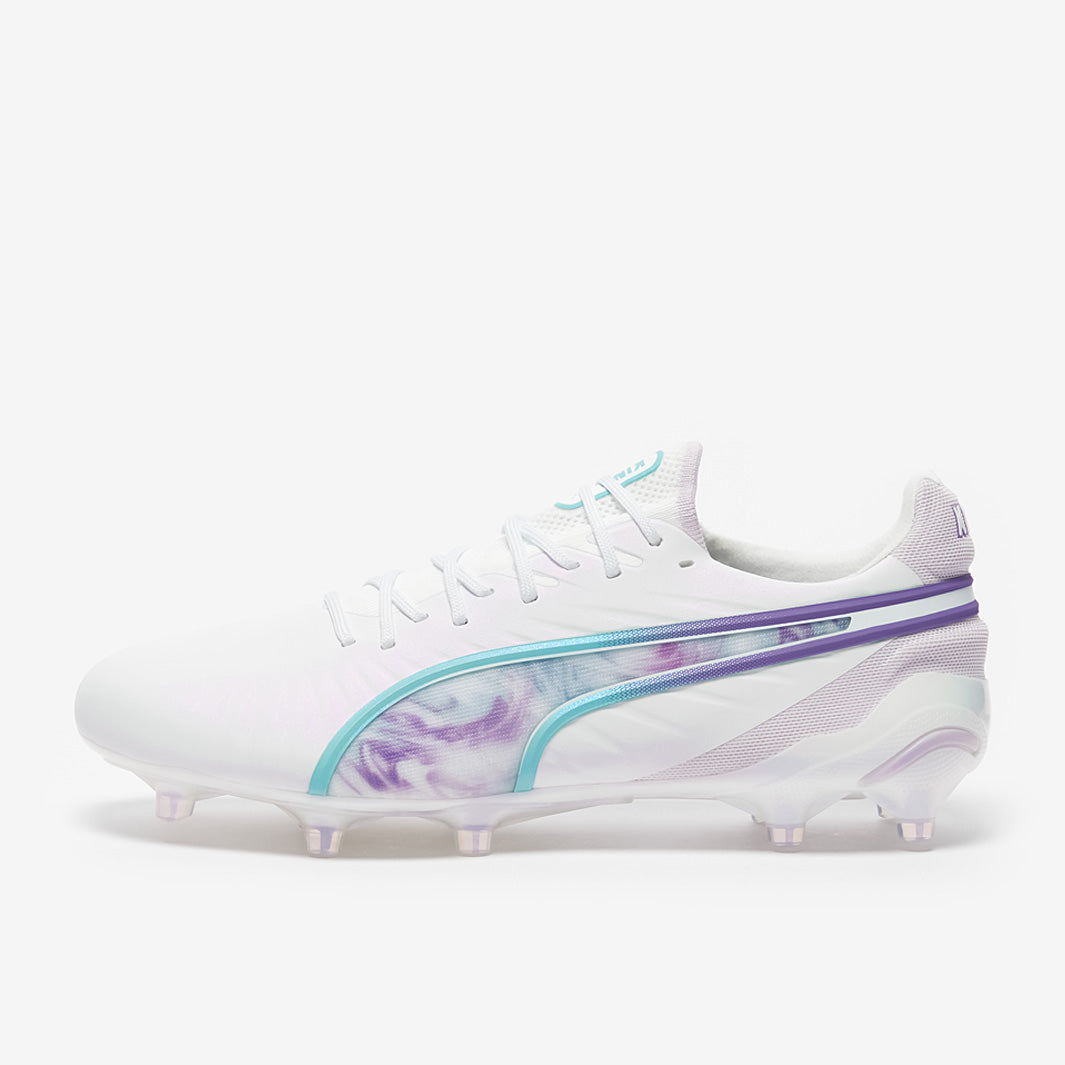 Puma Women's King Ultimate FG/AG Football Boots Puma White/Puma Black/Spring Lavender