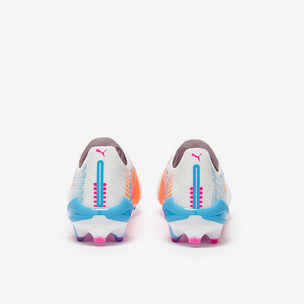 Puma Ultra 5 Ultimate FG Football Boots Puma White/Luminous Blue/Poison Pink/Fizzy Melon