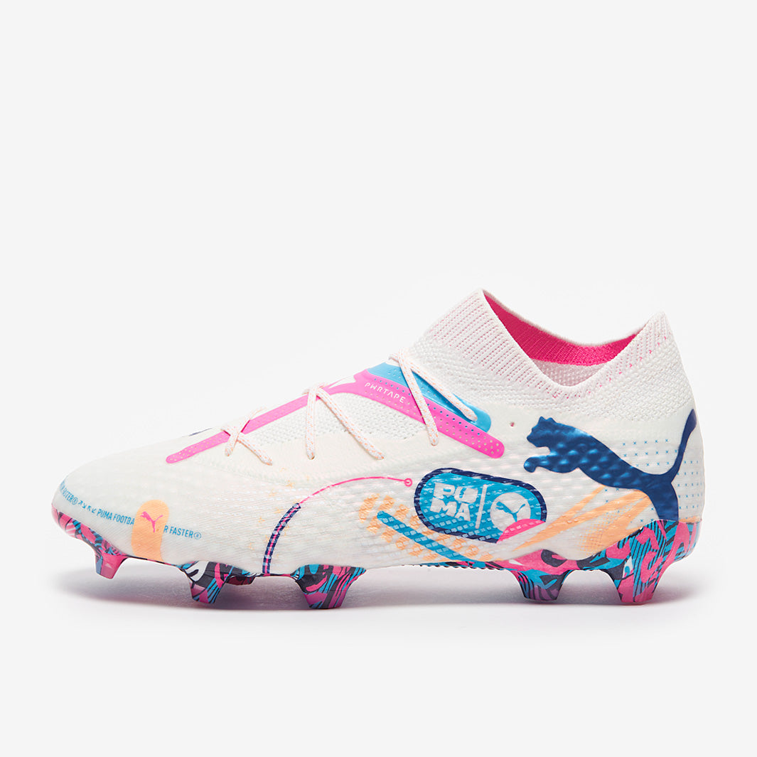 Puma Future 7 Ultimate FG/AG Football Boots Puma White/Luminous Blue/Poison Pink/Fizzy Melon/Bluemazing