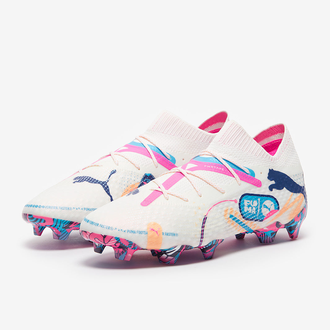 Puma Future 7 Ultimate FG/AG Football Boots Puma White/Luminous Blue/Poison Pink/Fizzy Melon/Bluemazing