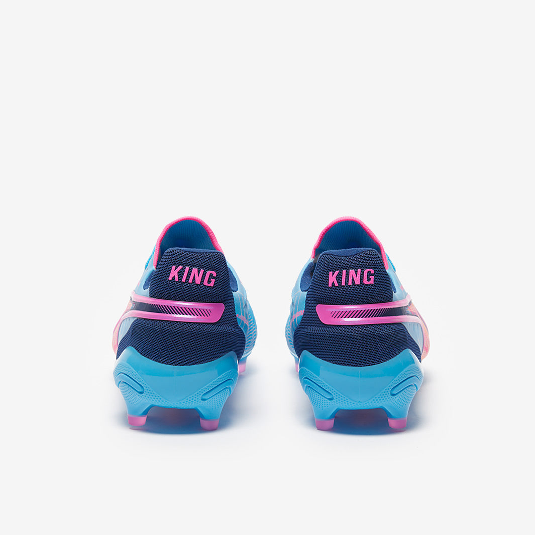 Puma King Ultimate FG/AG Football Boots Luminous Blue/Poison Pink/Blazing Blue