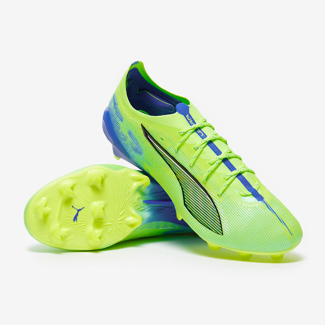 Puma Ultra 5 Ultimate FG Football Boots Fizzy Apple/Puma White/Bluemazing