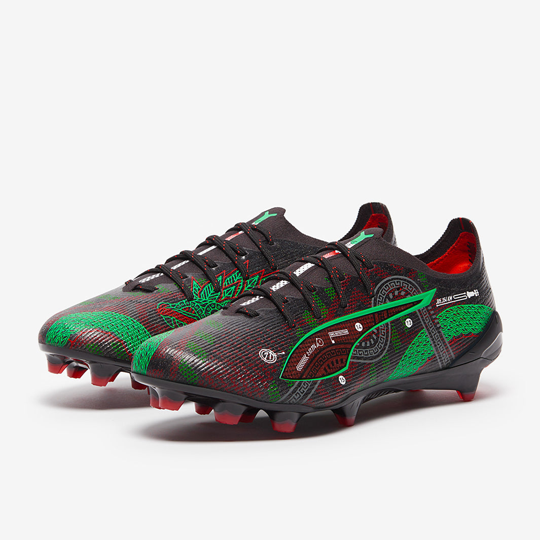 Puma Ultra 5 Ultimate FG/AG Football Boots Black/Red/Green