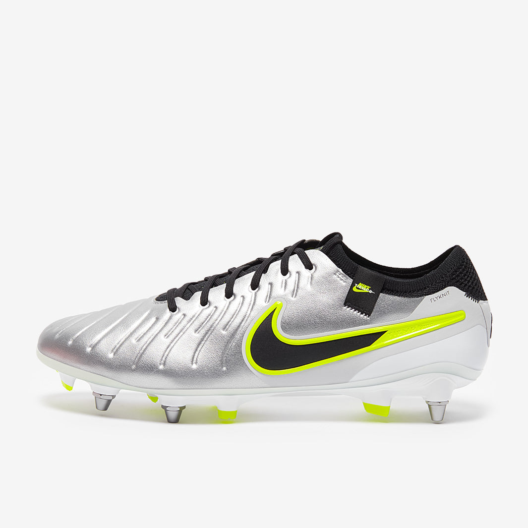 Nike Tiempo Legend X Elite SG-Pro Player Edition Football Boots Metallic Silver/Black/Volt