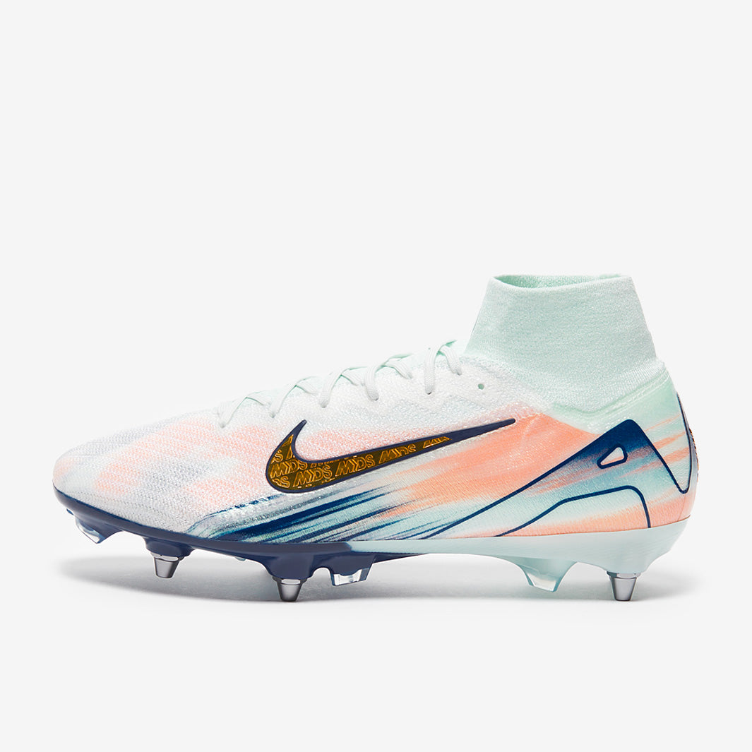 Nike Air Zoom Mercurial Superfly X Elite MDS SG-Pro Football Boots Barely Green/Metallic Gold Coin