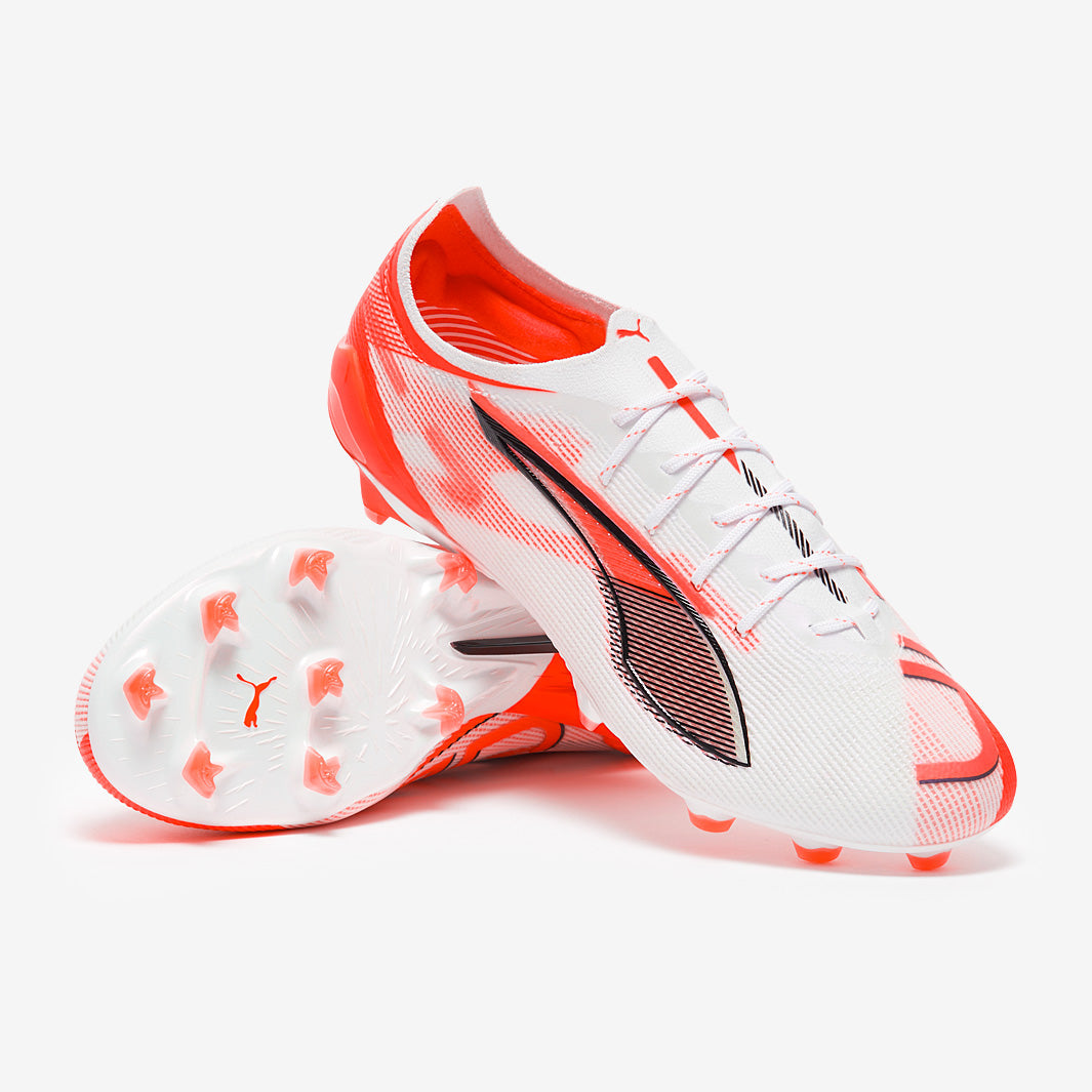 Puma Ultra 5 Ultimate FG Football Boots Puma White/Puma Black/Glowing Red