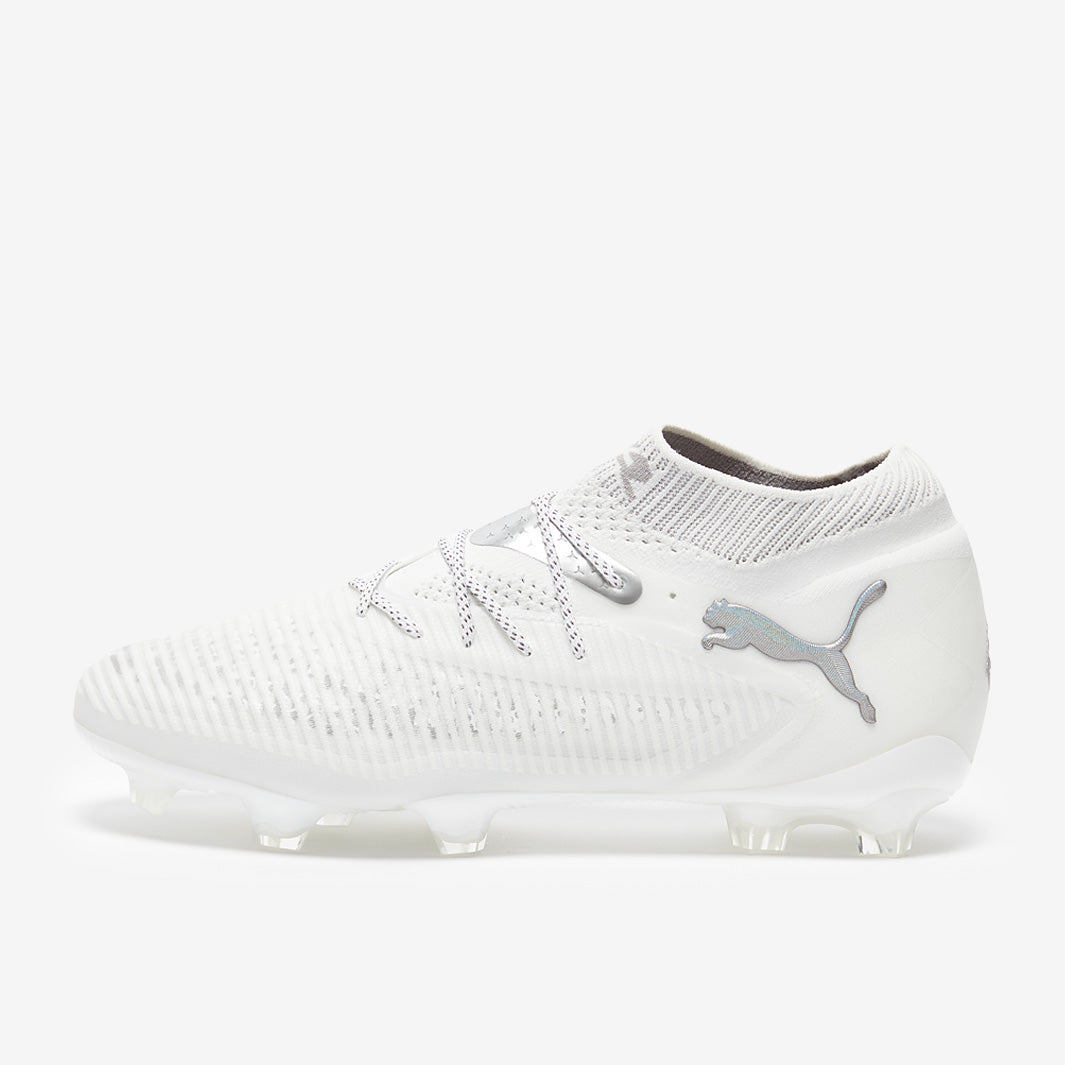 Puma Future 8 Ultimate FG Football Boots Puma White/Silver Mist/Cool Light Gray