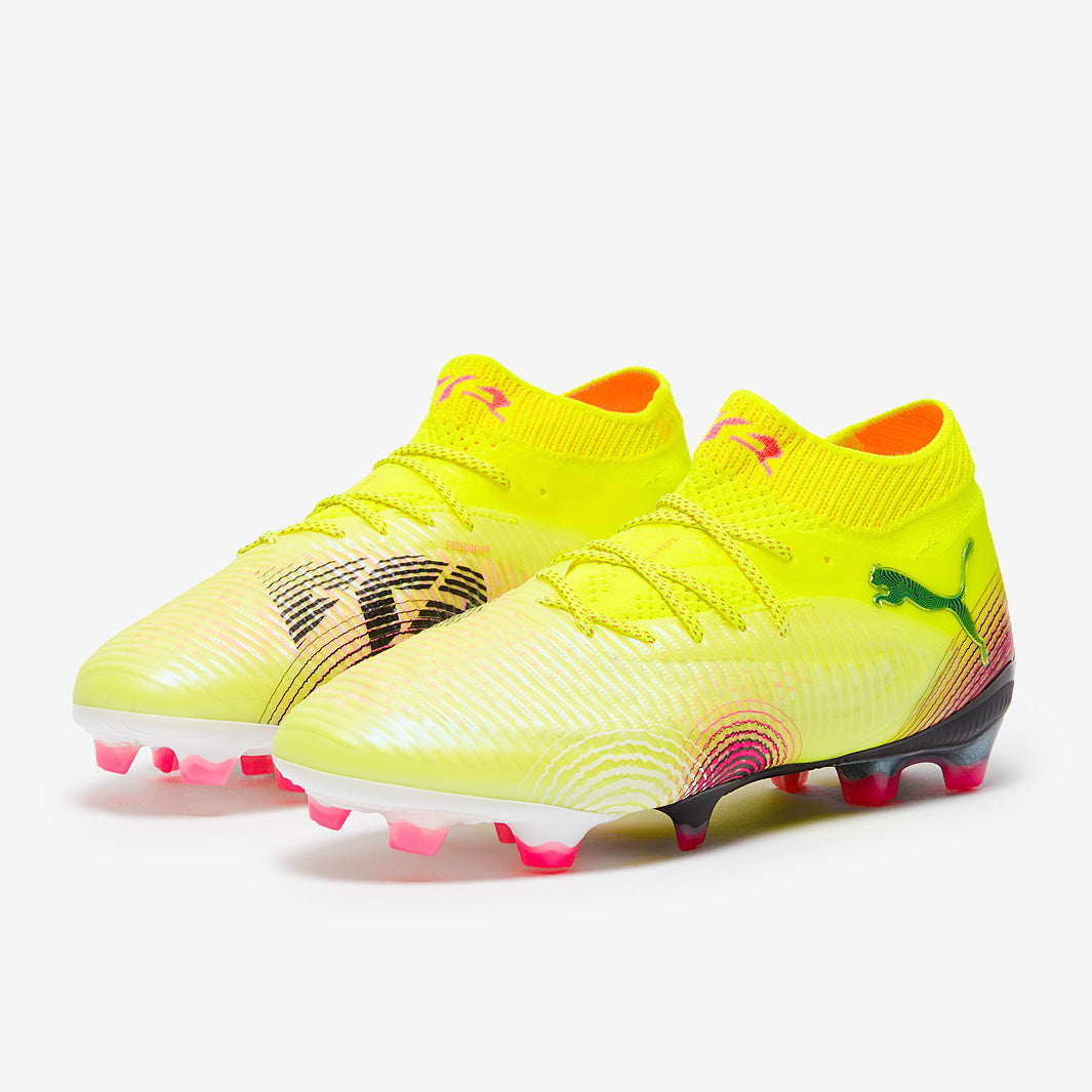 Puma Women's Future 8 Ultimate FG Football Boots Yellow Alert/Puma Black/Sun Struck