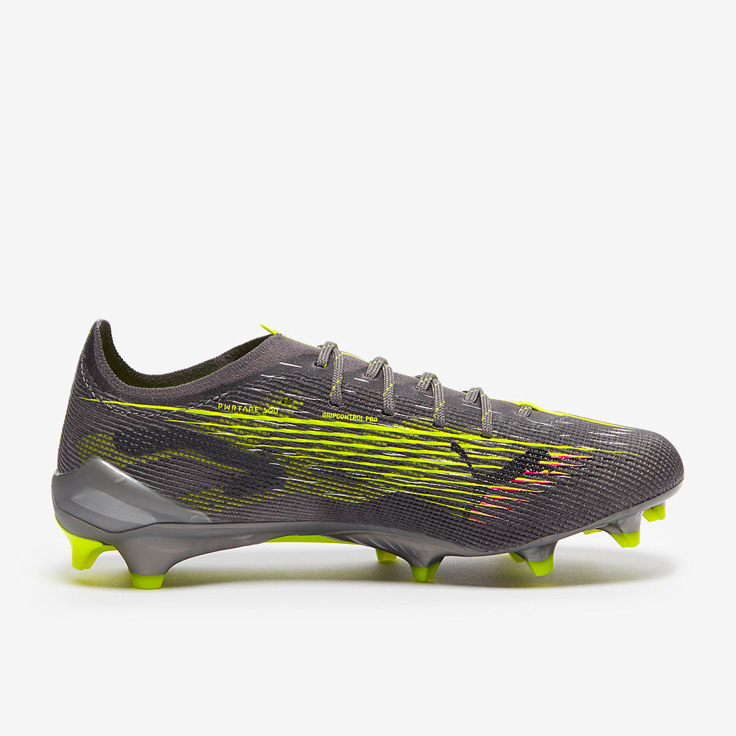 Puma Women's Ultra 5 Ultimate FG Football Boots Matte Aged Silver/Yellow Alert/Sun Struck