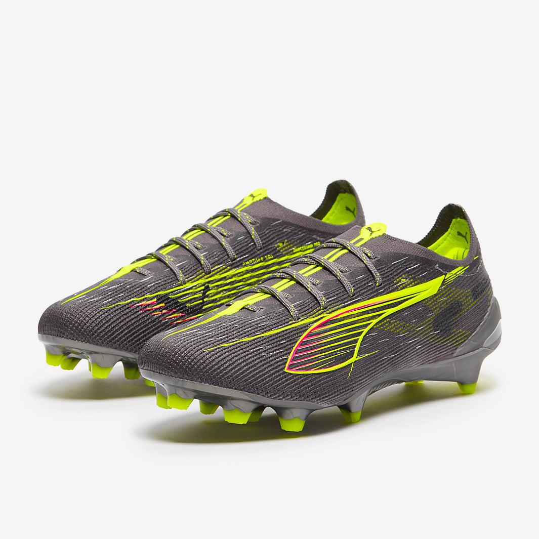 Puma Women's Ultra 5 Ultimate FG Football Boots Matte Aged Silver/Yellow Alert/Sun Struck
