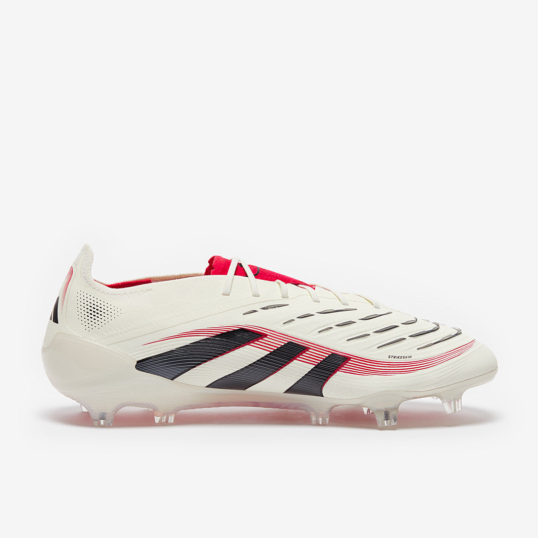 Adidas Predator Elite FG Football Boots Off White/Core Black/Pure Ruby