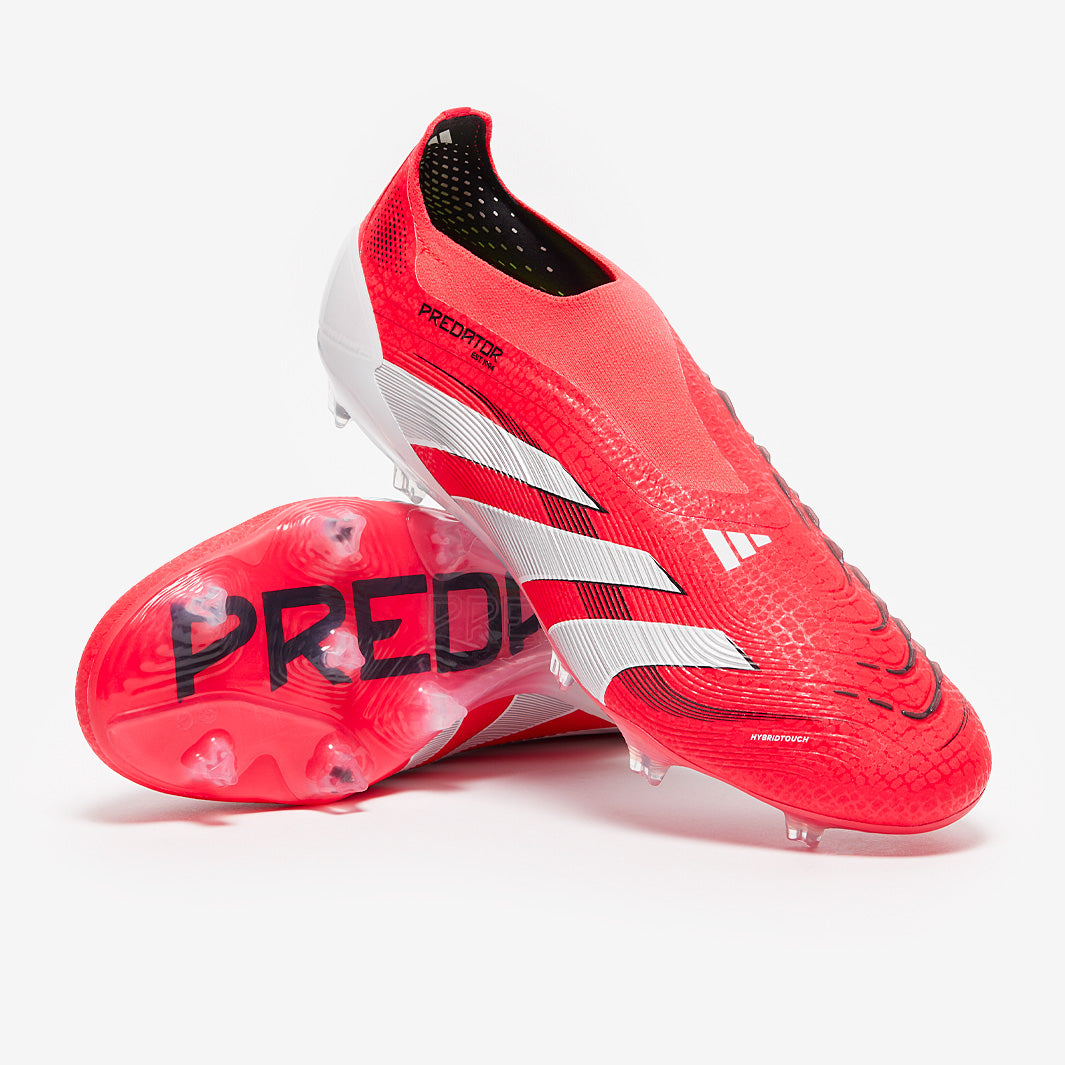 Adidas Predator Elite Laceless FG Football Boots Lucid Red/White/Black