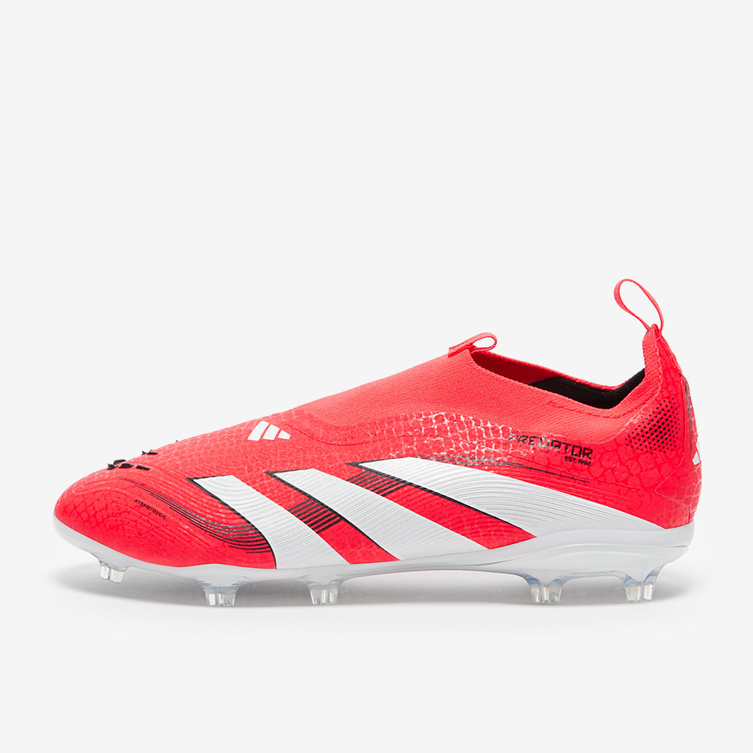 Adidas Kids Predator Elite Laceless FG Football Boots Lucid Red/White/Black