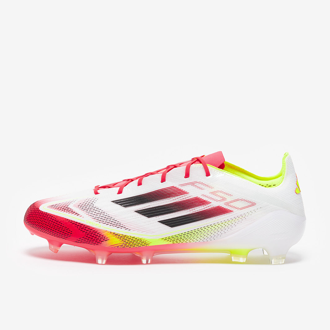 Adidas F50 Elite FG Football Boots White/Black/Solar Yellow