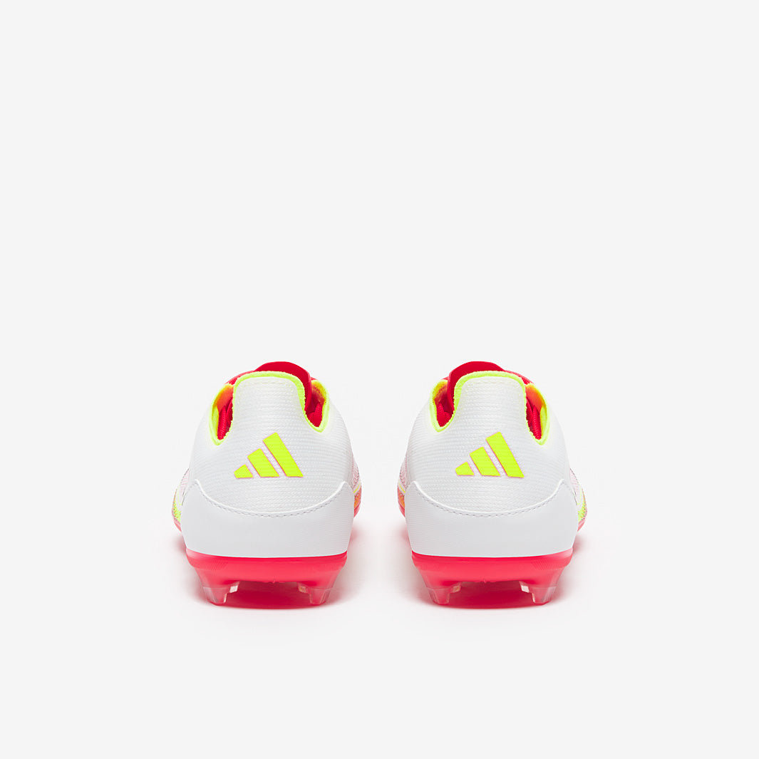 Adidas Kids F50 Elite FG Football Boots White/Black/Solar Yellow
