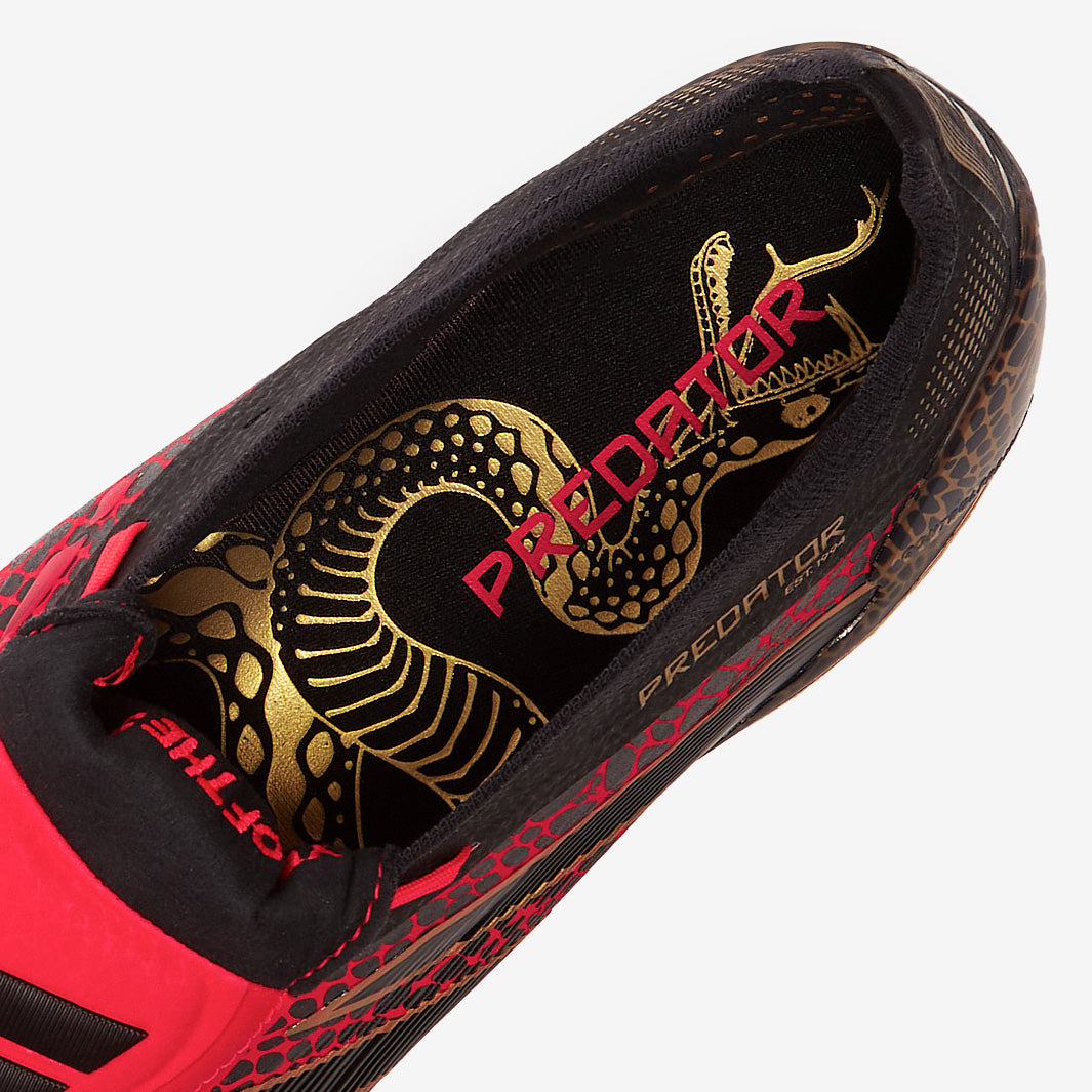 Adidas Predator Elite Tongue x Year of the Snake FG Football Boots Lucid Red/Gold Met/Black