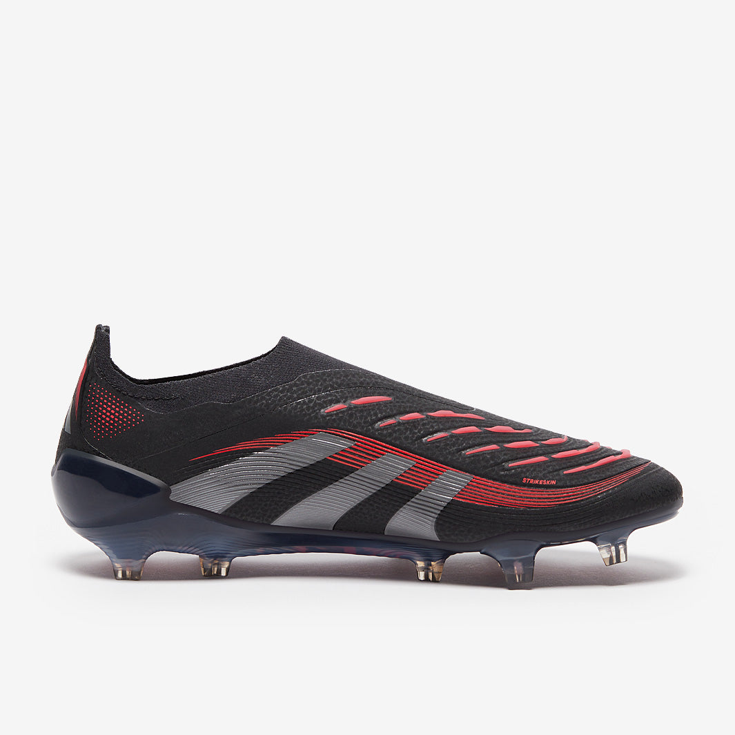 Adidas Predator Elite Laceless FG Football Boots Black/Grey Four/Lucid Red
