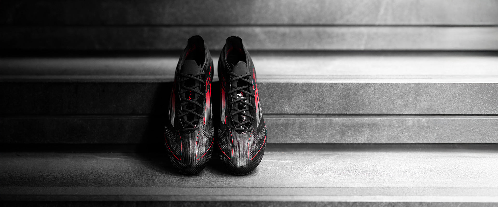 Adidas F50 Elite FG Football Boots Black/Iron Met/Lucid Red